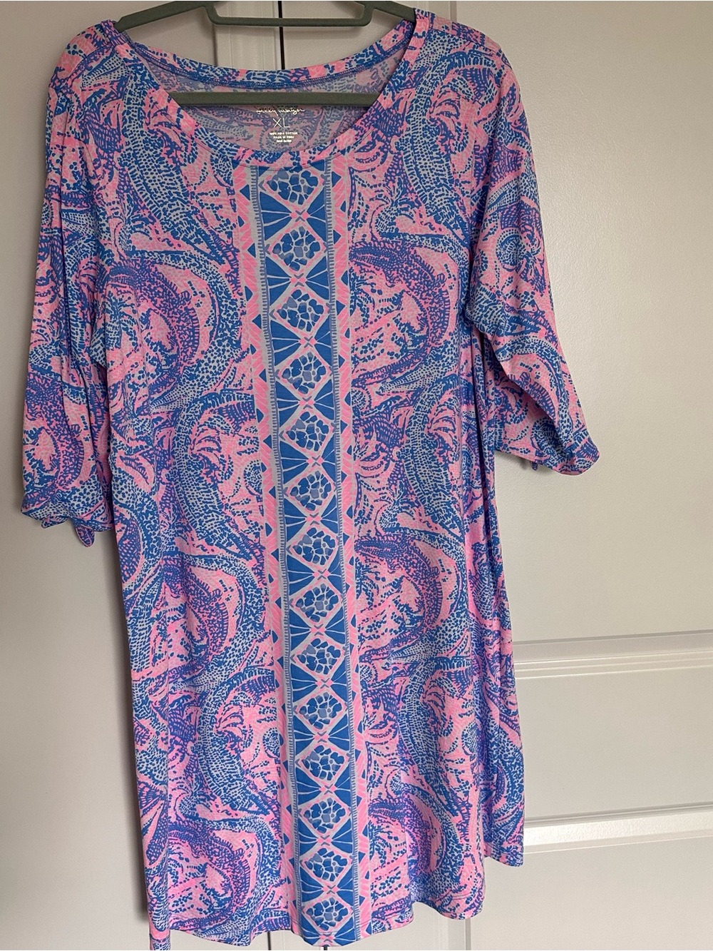 Lilly Pulitzer Pink & Blue Printed Mini Dress